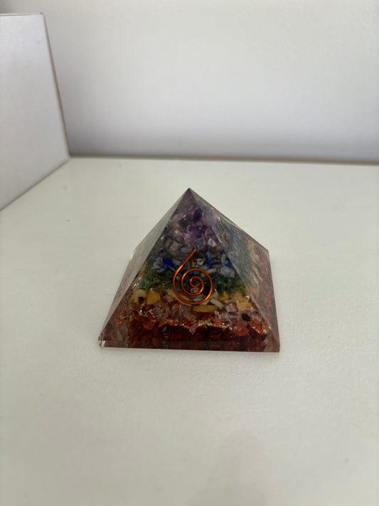 Chakra Orgonite Pyramid