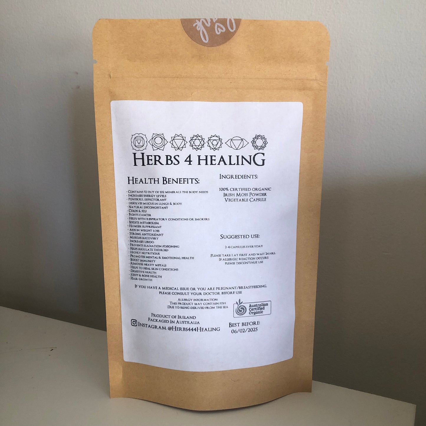 Certified Organic Irish Moss (92 Minerals)