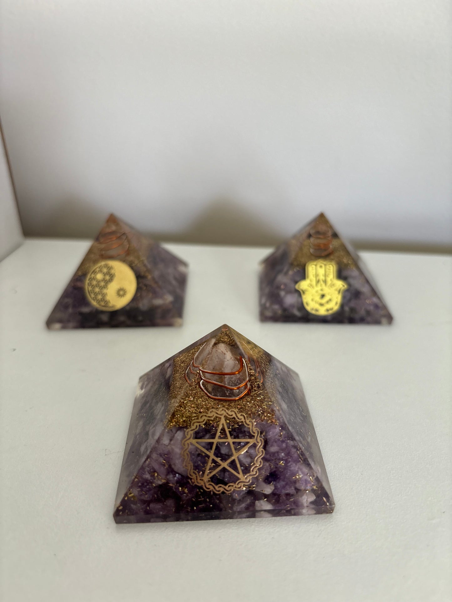 Amethyst Orgonite Pyramid