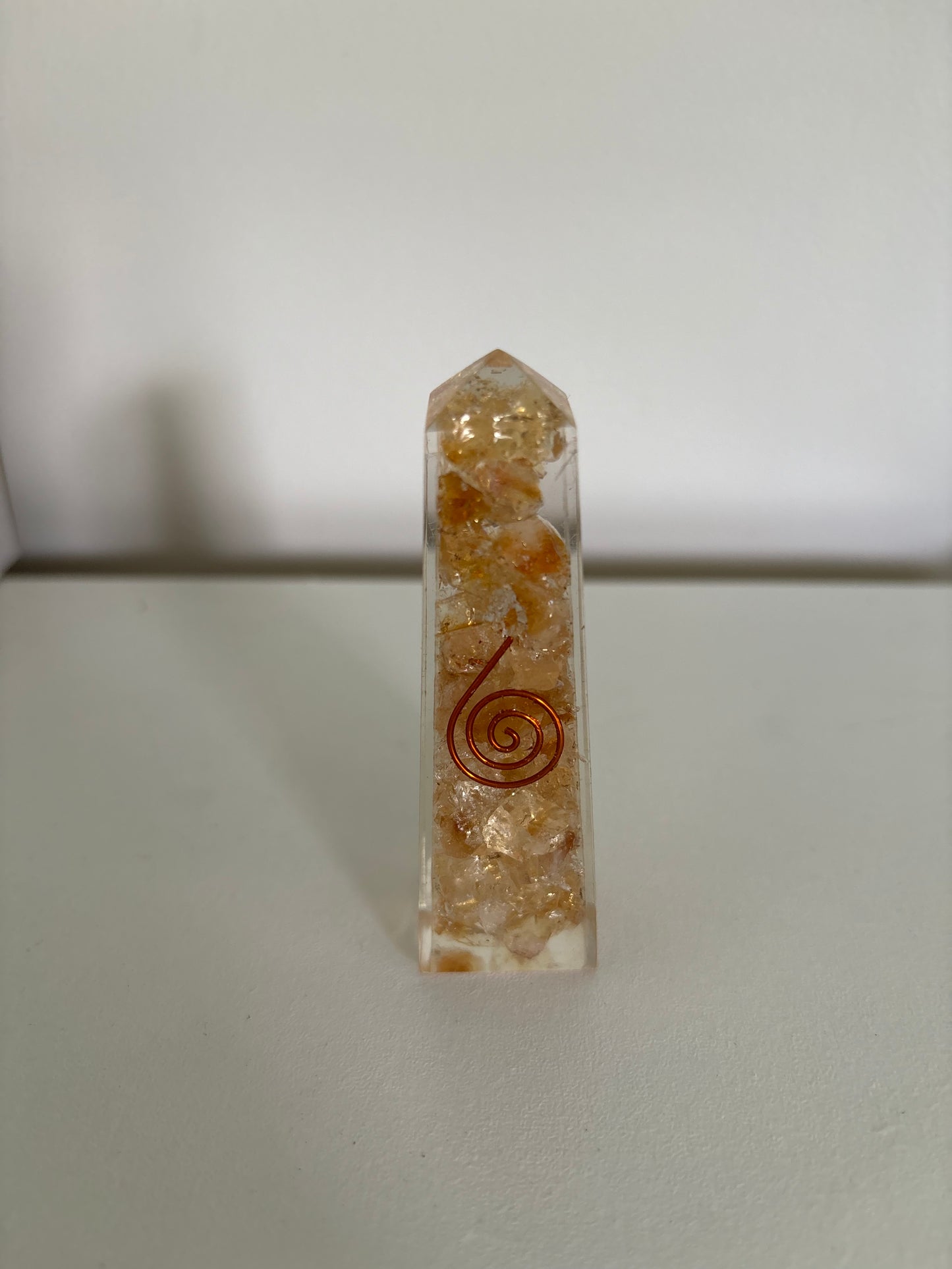 Yellow Citrine Orgonite Obelisk