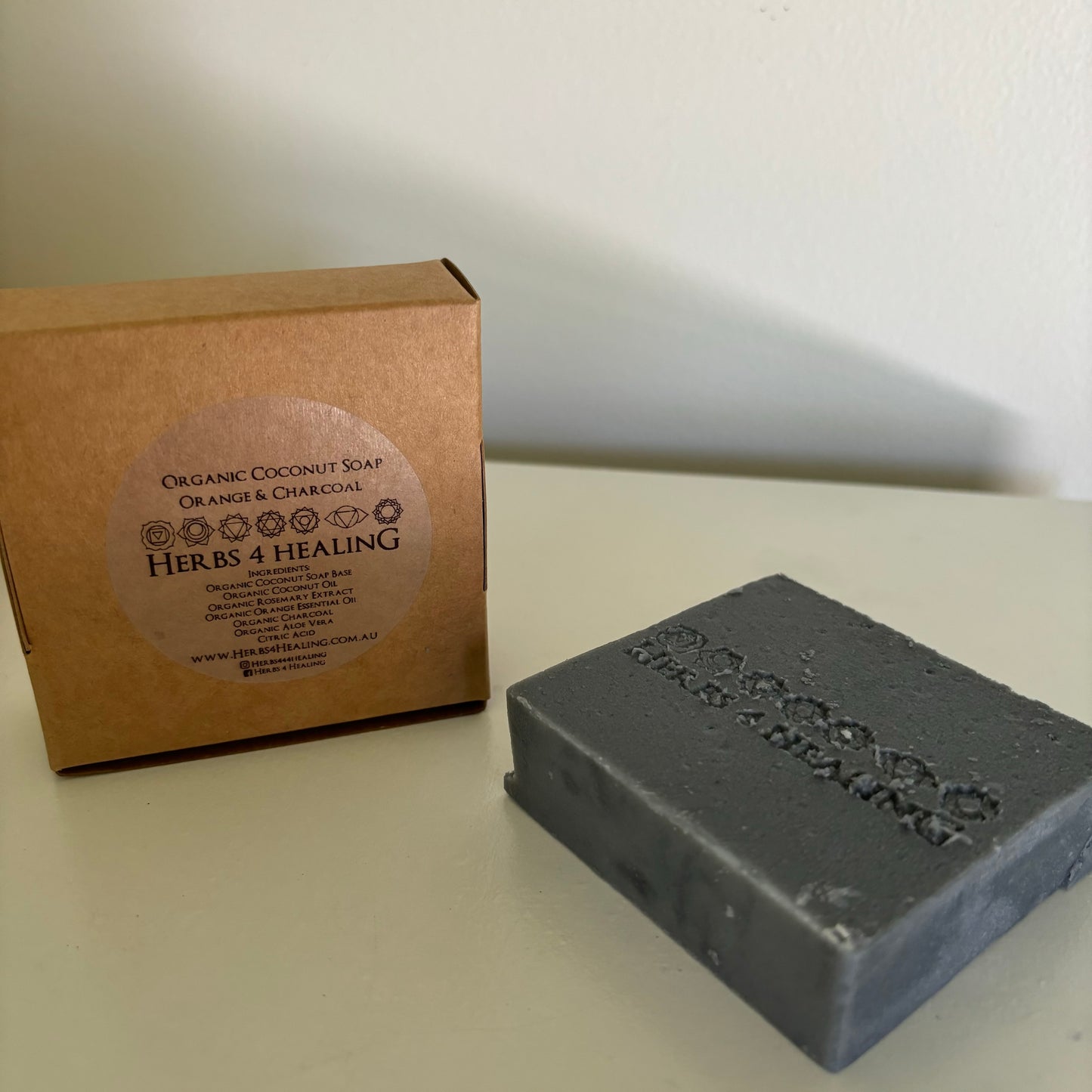 Organic Soap -  Orange & Charcoal