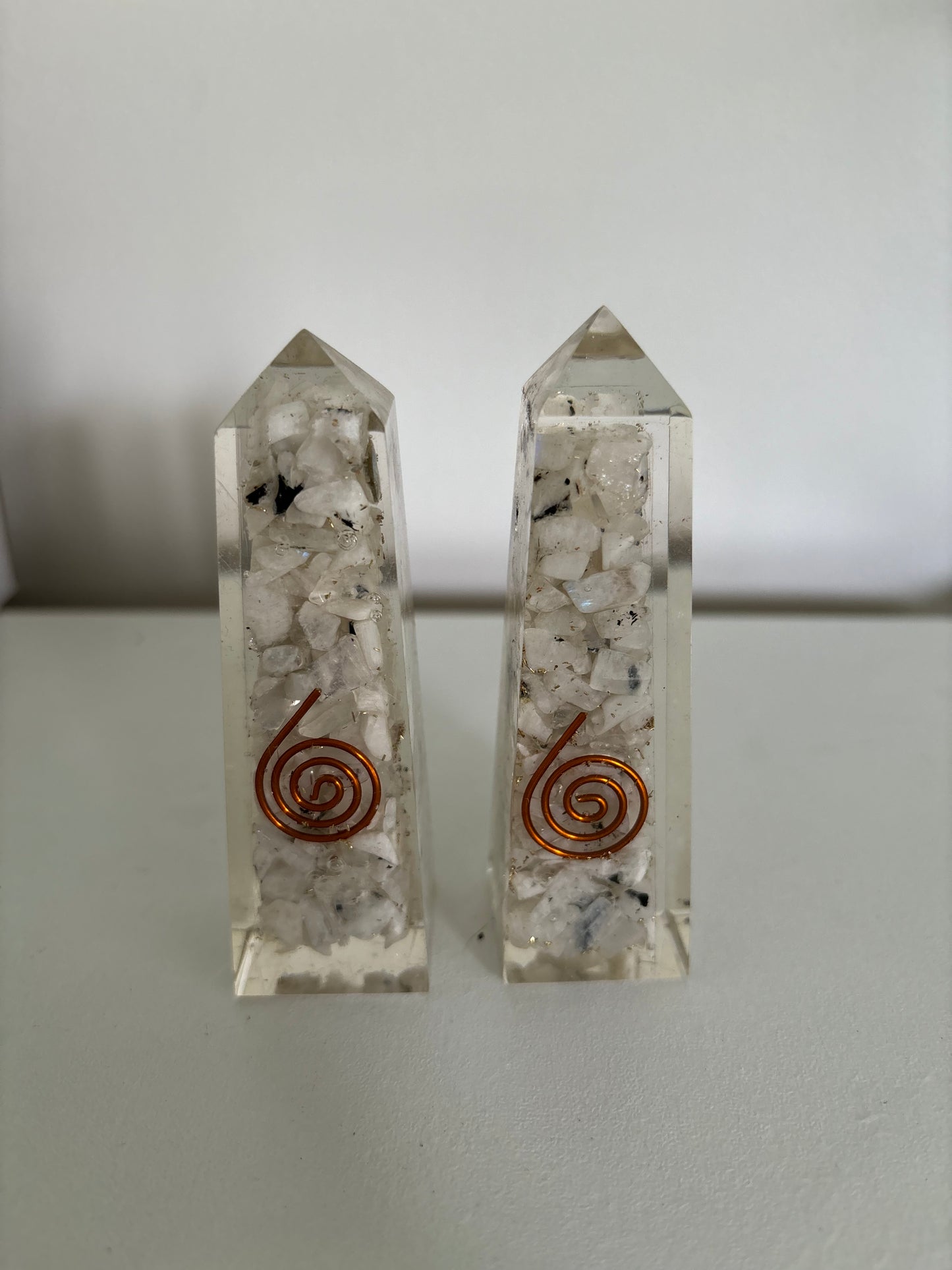 Moonstone Orgonite Obelisk